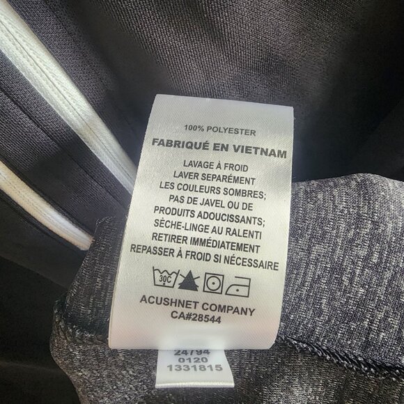 NWT Footjoy Mens Quarter Zip Heather Blocked Vest Sweater Golf Black Size M - Picture 7 of 10